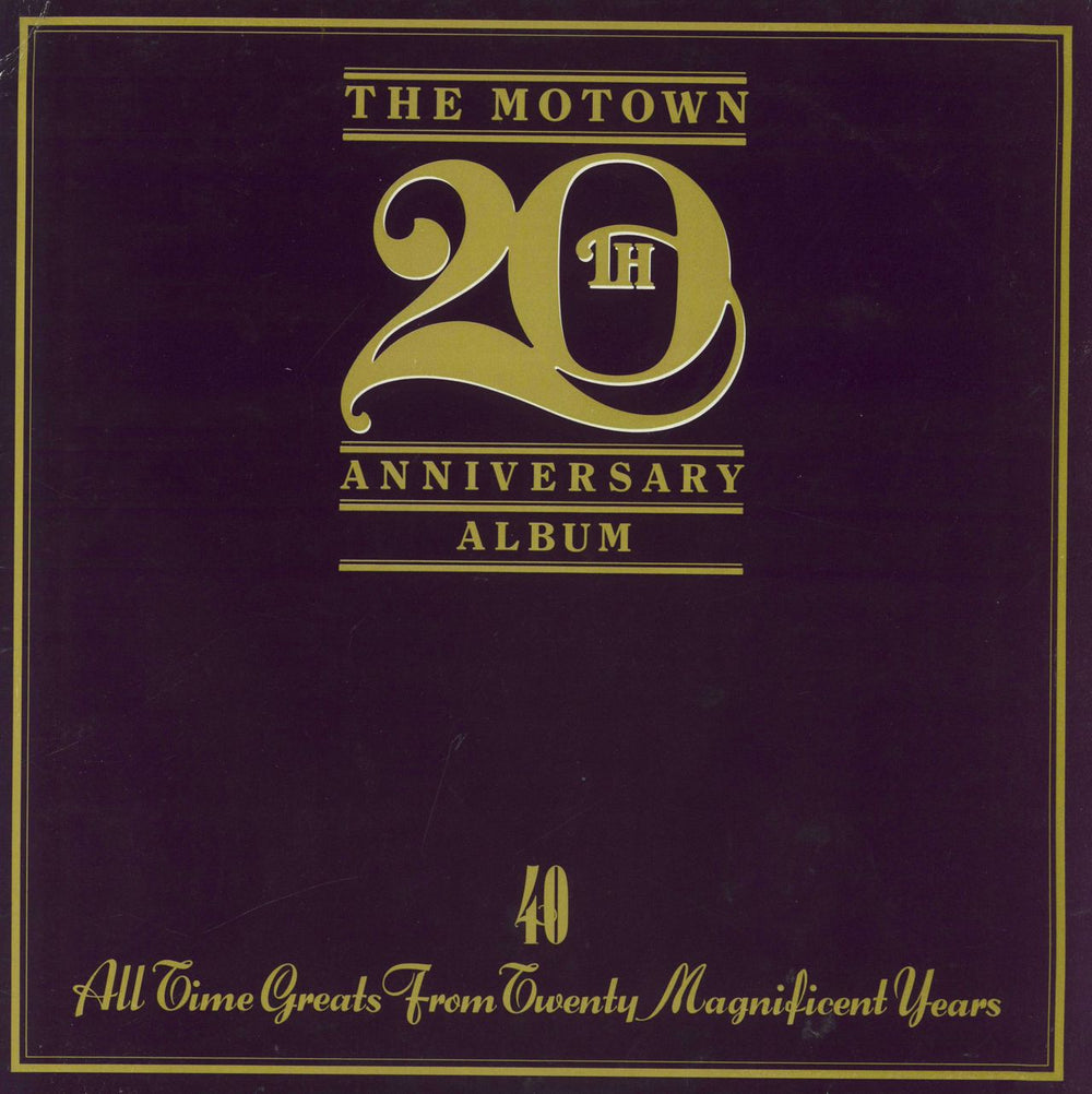 Tamla Motown The Motown 20th Anniversary Album UK 2-LP vinyl record set (Double LP Album) TMSP6010