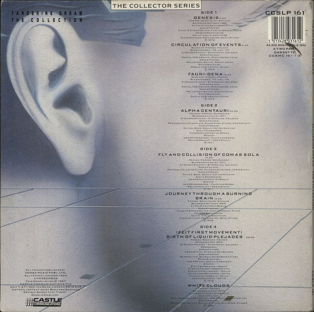 Tangerine Dream The Collection UK 2-LP vinyl record set (Double LP Album) 5013428031612