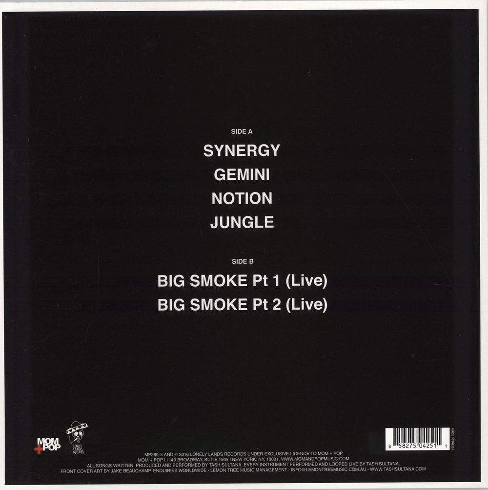 Tash Sultana Notion EP - Neon Green Vinyl US 12" vinyl single (12 inch record / Maxi-single) 3A812NO773720