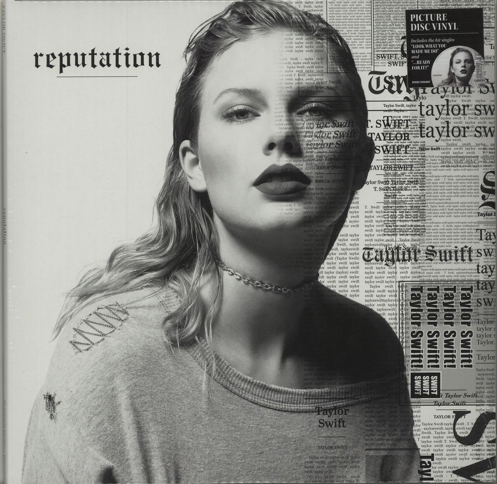 Taylor Swift Reputation - Picture Disc Edition - Sealed US picture disc LP (vinyl picture disc album) BMRCO0600F