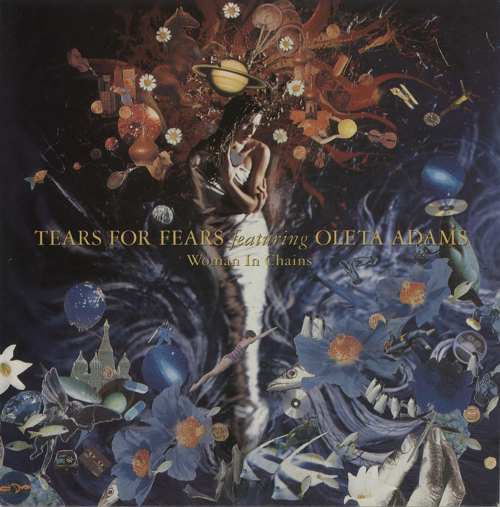 Tears For Fears Woman In Chains - Reissue UK 7" vinyl single (7 inch record / 45) IDEA16