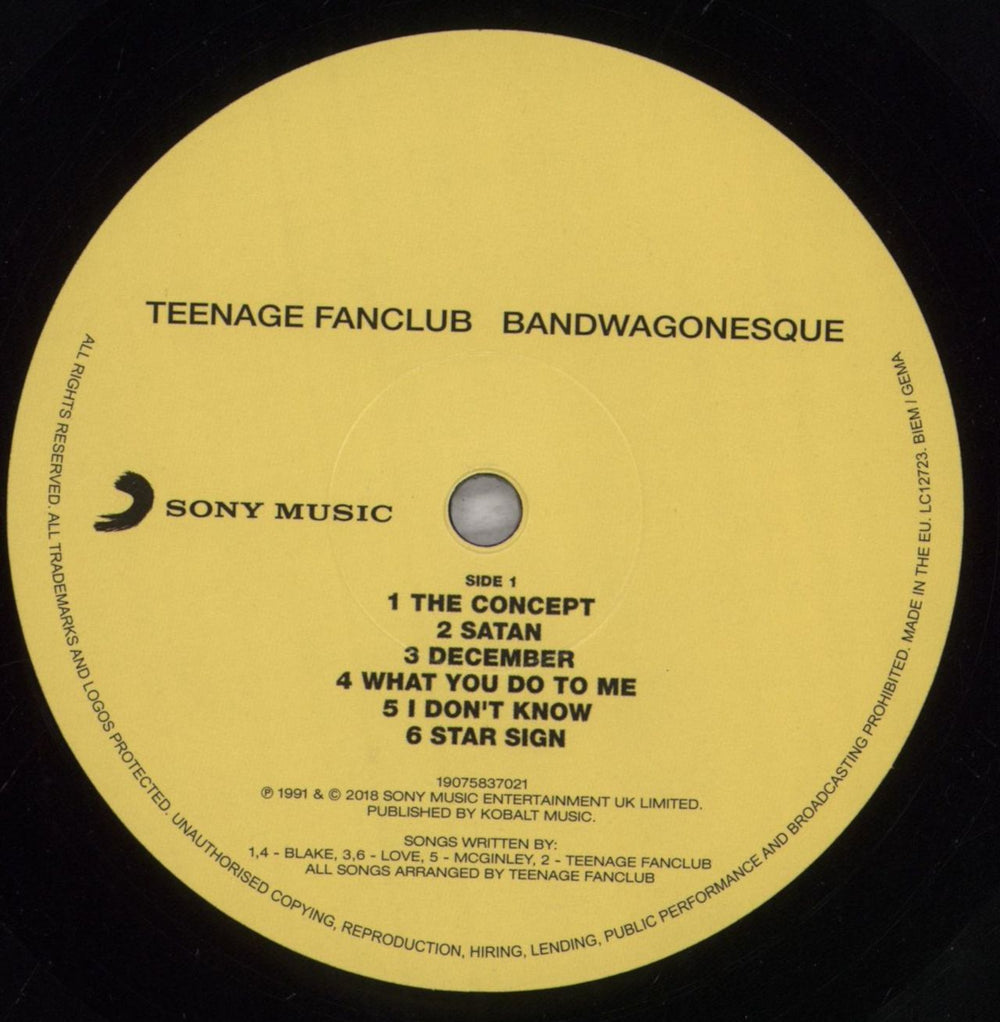 Teenage Fanclub Bandwagonesque - 180gm Vinyl + Bonus 7" UK vinyl LP album (LP record)