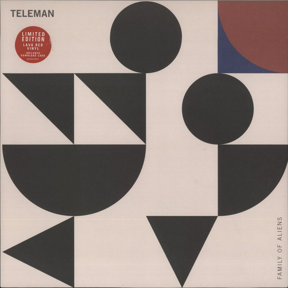 Teleman Family Of Aliens - Red Vinyl + Bonus CD UK vinyl LP album (LP record) MOSHILP85