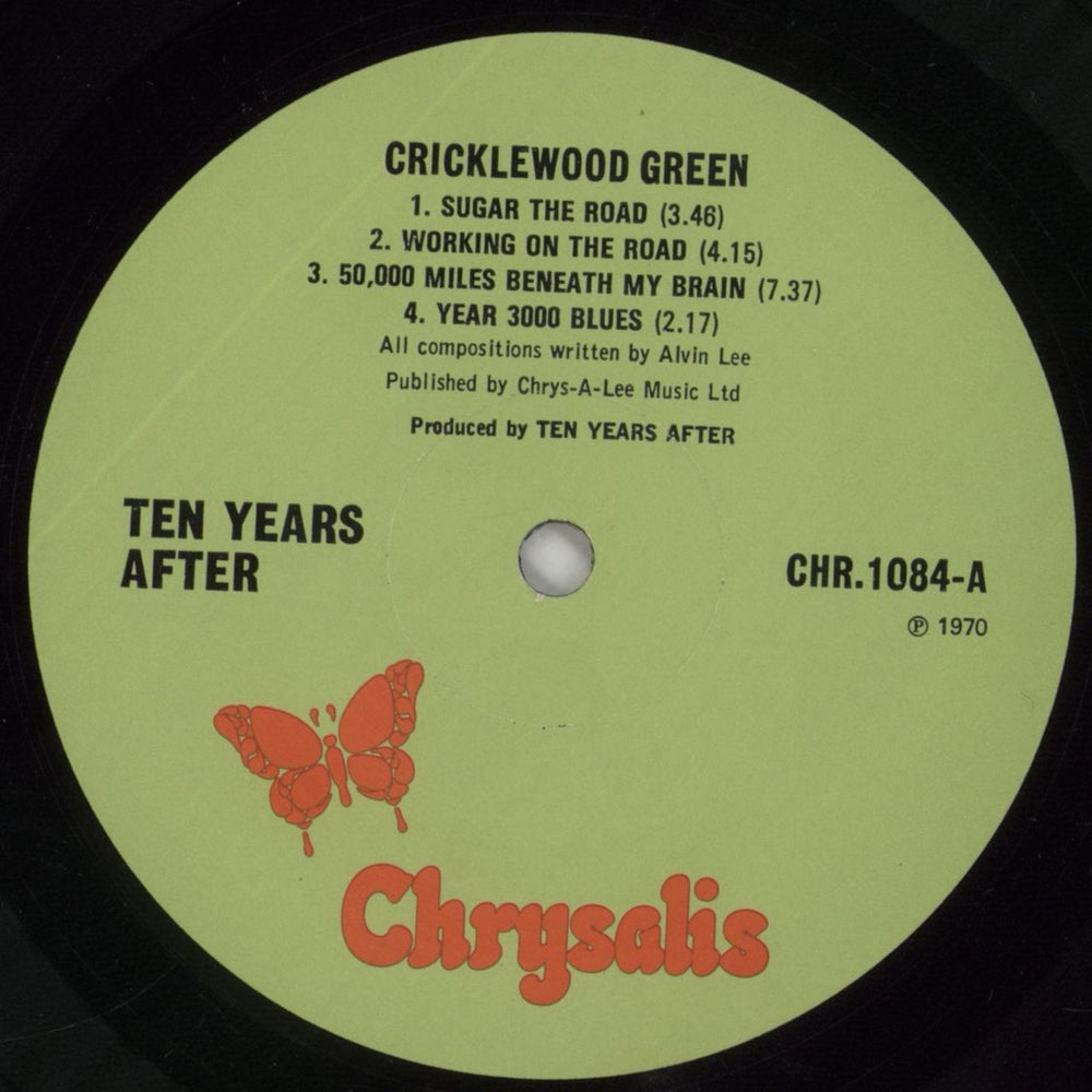 Ten Years After Cricklewood Green - Green Label UK vinyl LP album (LP record) TYALPCR134990