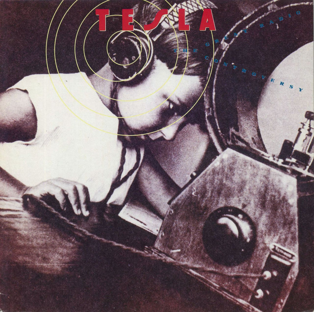 Tesla The Great Radio Controversy German vinyl LP album (LP record) GEF24224