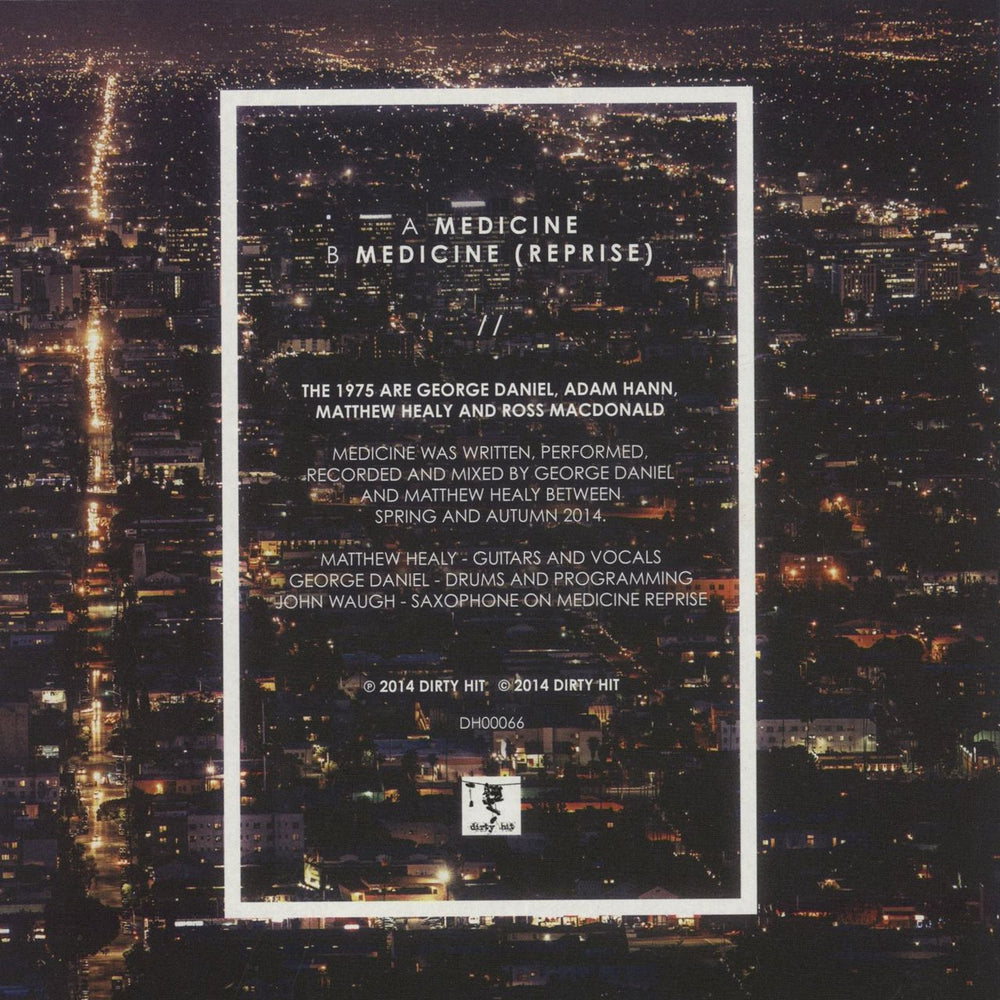 The 1975 Medicine - Amber Vinyl UK 7" vinyl single (7 inch record / 45)