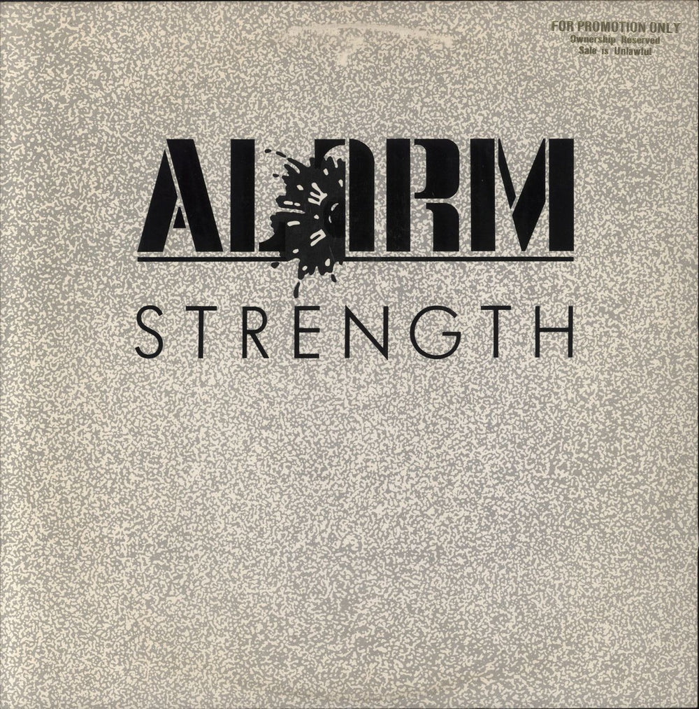 The Alarm Strength US Promo 12" vinyl single (12 inch record / Maxi-single) L33-17068