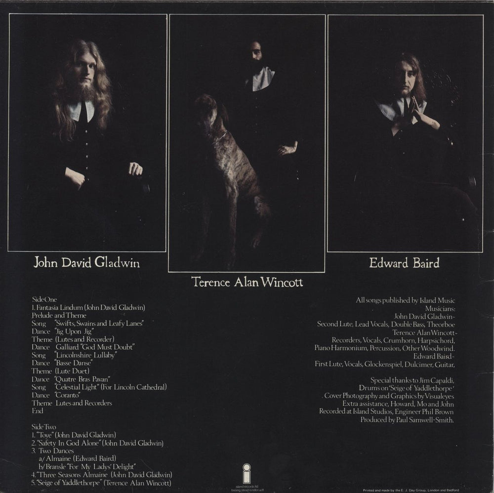 The Amazing Blondel Fantasia Lindum UK vinyl LP album (LP record)