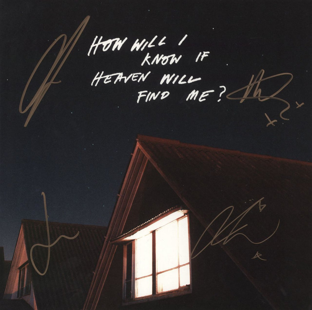 The Amazons How Will I Know If Heaven Will Find Me? - Blue Vinyl + Booklet - Autographed UK vinyl LP album (LP record) AMAZ0014