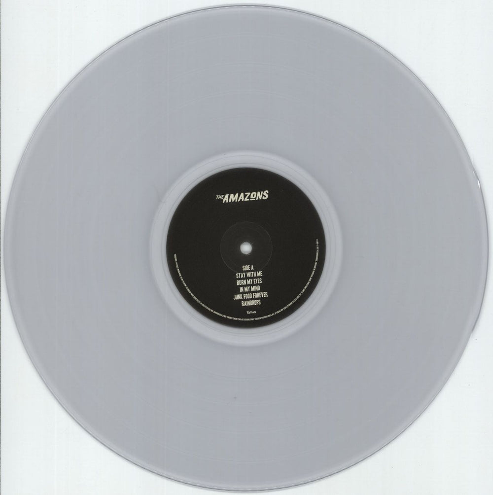 The Amazons Junk Food Forever - Clear Vinyl - Autographed UK vinyl LP album (LP record) X-ILPJU706459