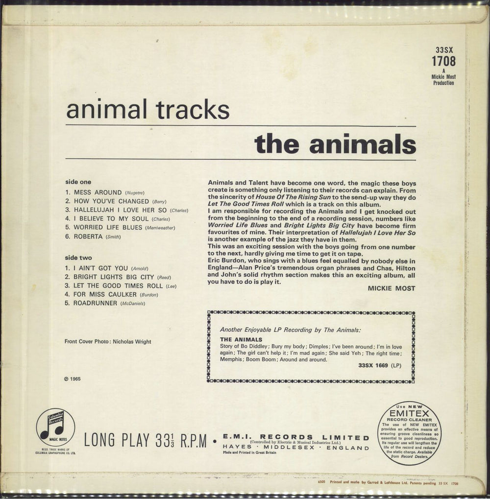 The Animals Animal Tracks - 1st - EX UK vinyl LP album (LP record)