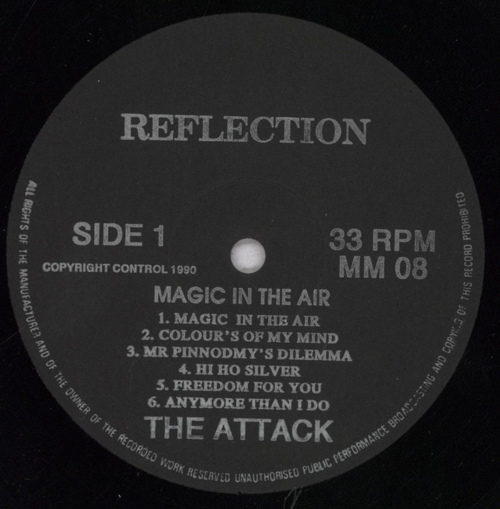 The Attack Magic In The Air UK vinyl LP album (LP record) ATQLPMA839883