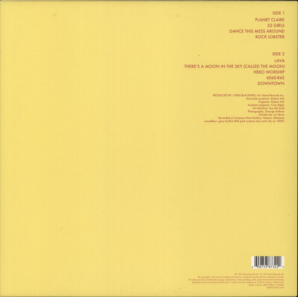 The B-52's The B-52's UK vinyl LP album (LP record) 600753873229