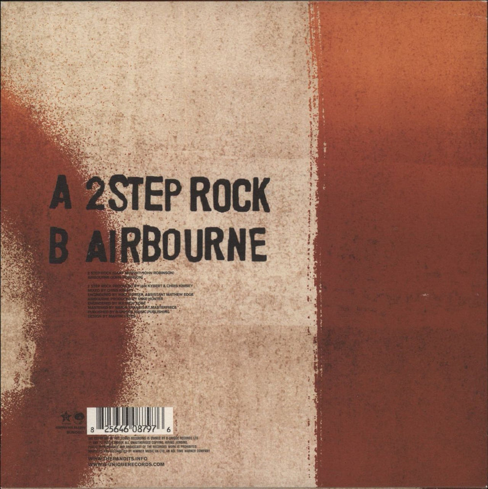 The Bandits (00s) 2 Step Rock UK 7" vinyl single (7 inch record / 45) 825646087976