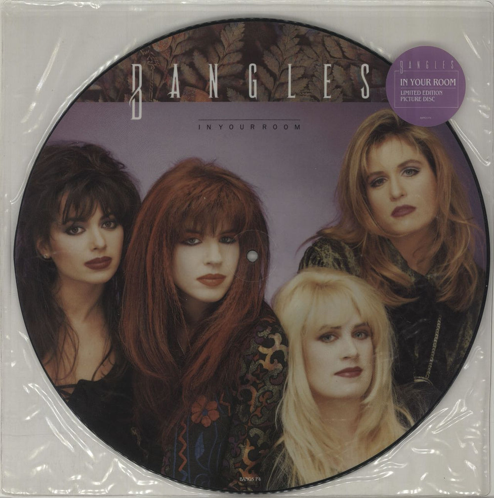 The Bangles In Your Room - Hype Sticker UK 12" vinyl picture disc (12 inch picture record) BANGSP4