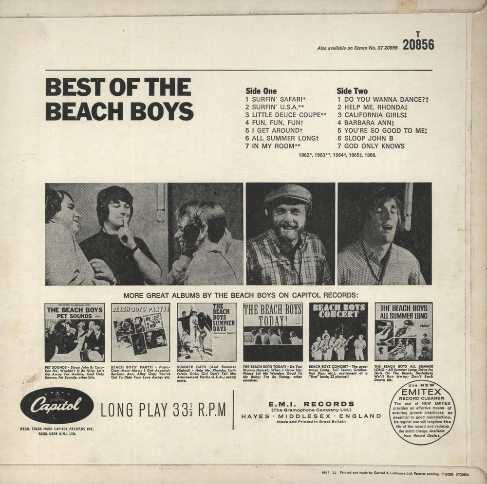 The Beach Boys Best Of The Beach Boys - EX UK vinyl LP album (LP record)