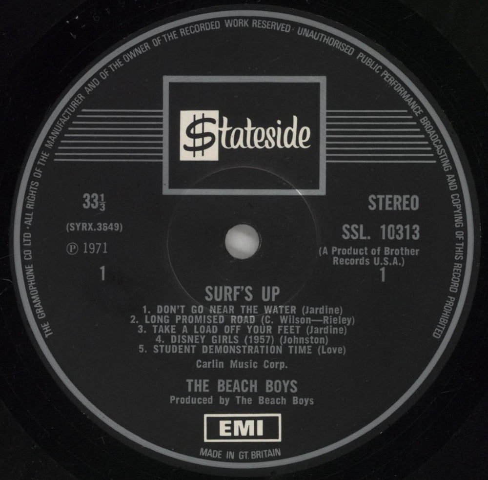 The Beach Boys Surf's Up - 1st - VG UK vinyl LP album (LP record) BBOLPSU773916