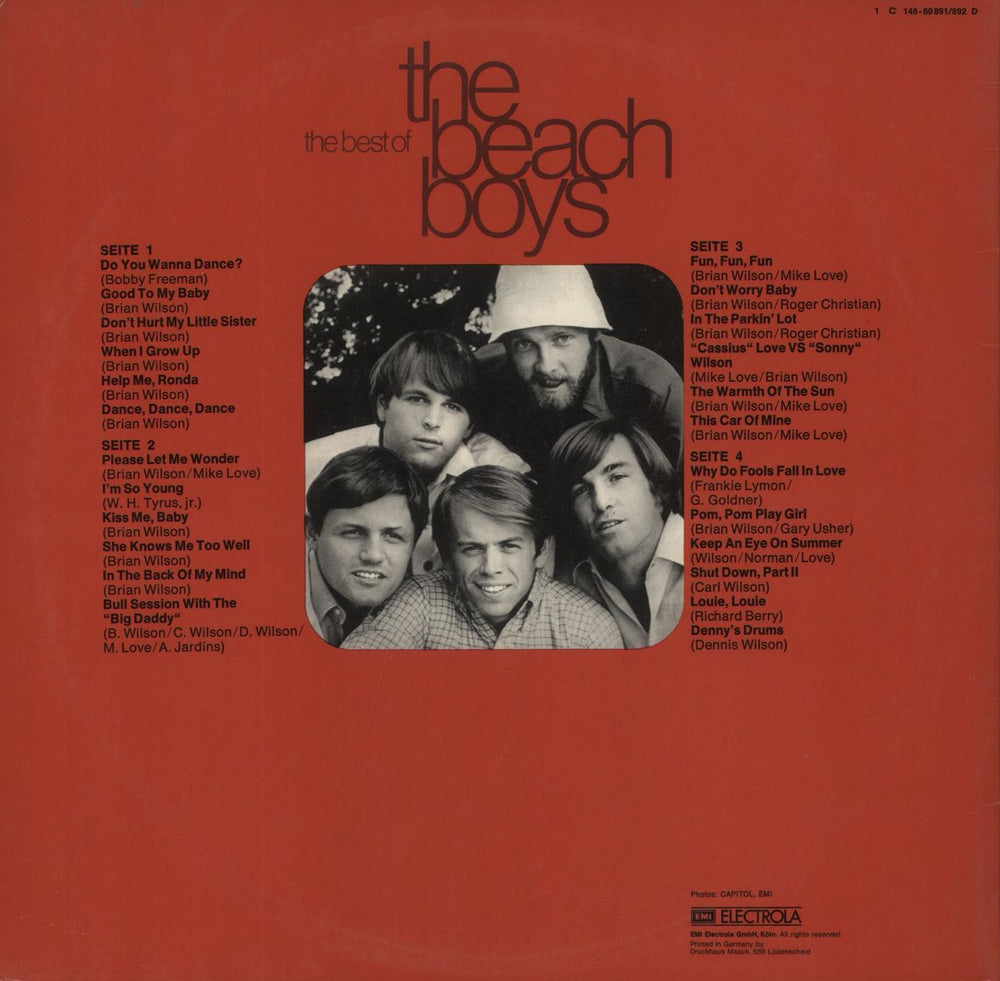 The Beach Boys The Best Of The Beach Boys German 2-LP vinyl record set (Double LP Album)