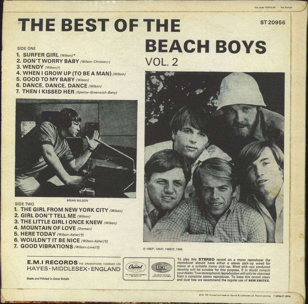 The Beach Boys The Best Of The Beach Boys Vol. 2 - 1st UK vinyl LP album (LP record)