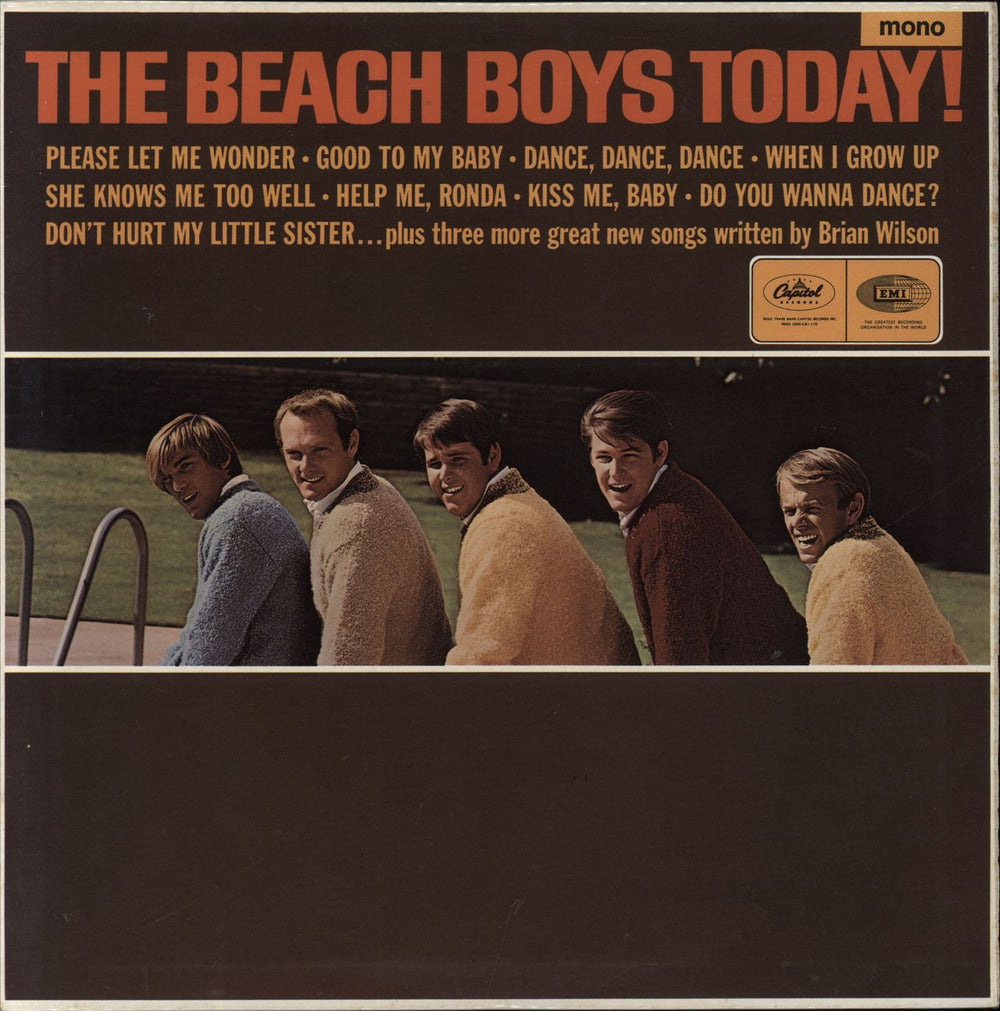 The Beach Boys Today! - Original Mono - EX UK vinyl LP album (LP record) T2269