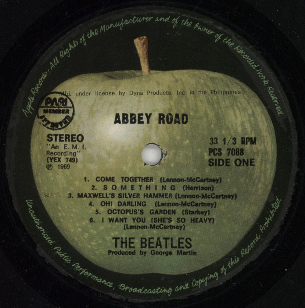 The Beatles Abbey Road - EX Philippino vinyl LP album (LP record) BTLLPAB849050