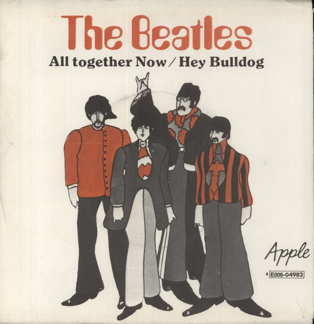 The Beatles All Together Now Swedish 7" vinyl single (7 inch record / 45) 4E006-04982