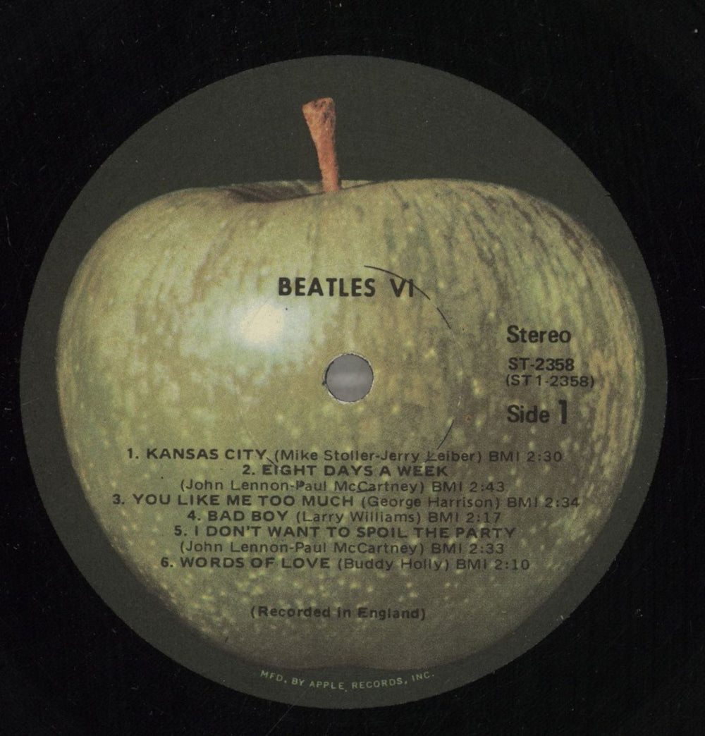 The Beatles Beatles VI - Mfd By Apple - RIAA - EX US vinyl LP album (LP record) BTLLPBE879734