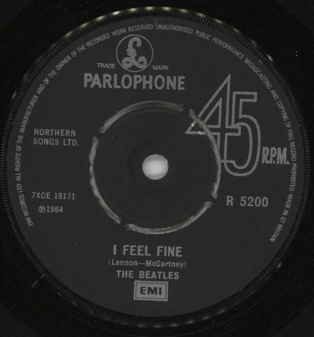 The Beatles I Feel Fine - 1976 - 4pr UK 7" vinyl single (7 inch record / 45) BTL07IF553388