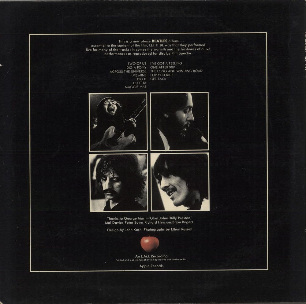 The Beatles Let It Be - 1st - EX UK vinyl LP album (LP record)