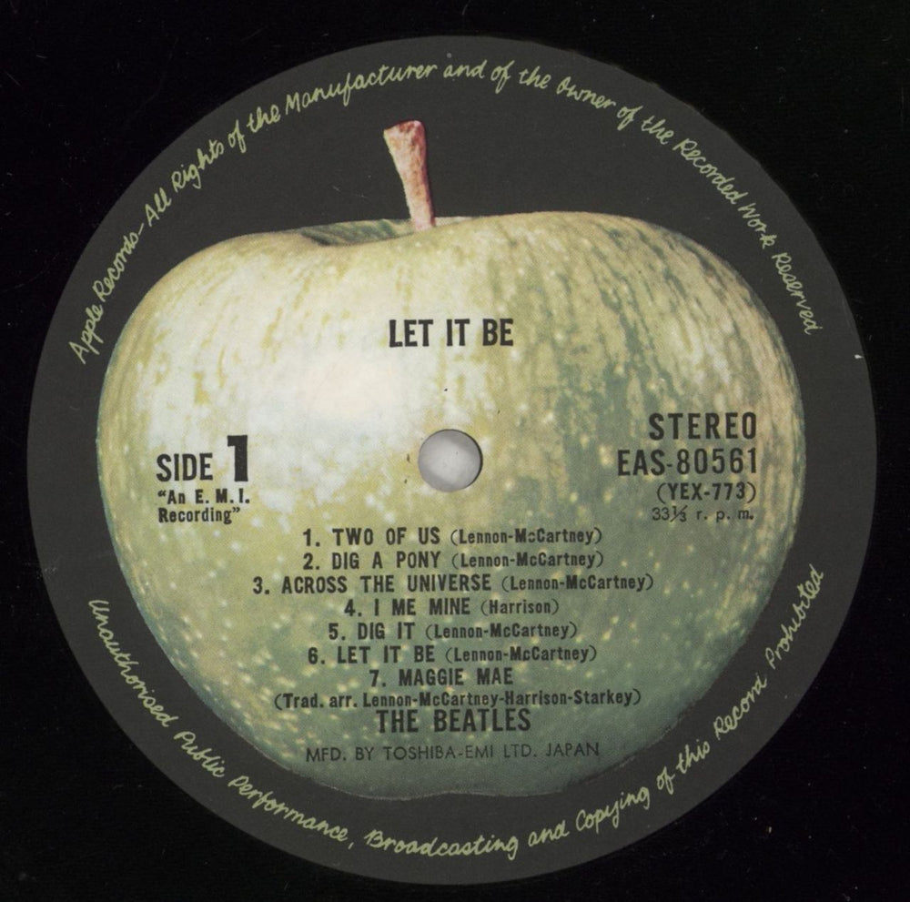 The Beatles Let It Be + Obi Japanese vinyl LP album (LP record) BTLLPLE176196