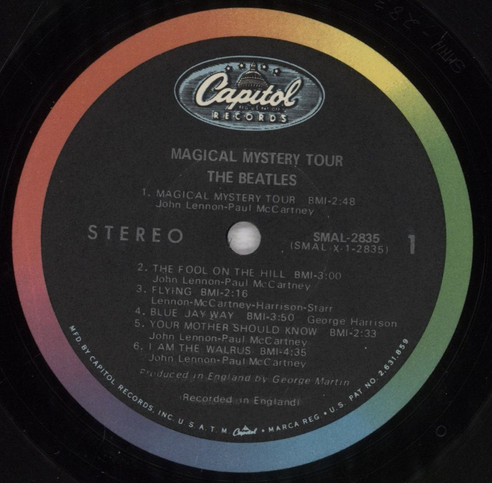 The Beatles Magical Mystery Tour - 1st - Stickered - EX US vinyl LP album (LP record) BTLLPMA604153