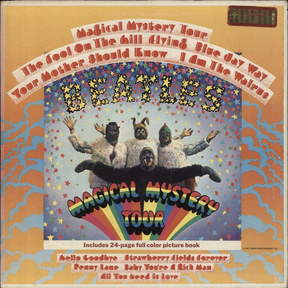 The Beatles Magical Mystery Tour - 1st - Stickered - EX US vinyl LP album (LP record) SMAL2835