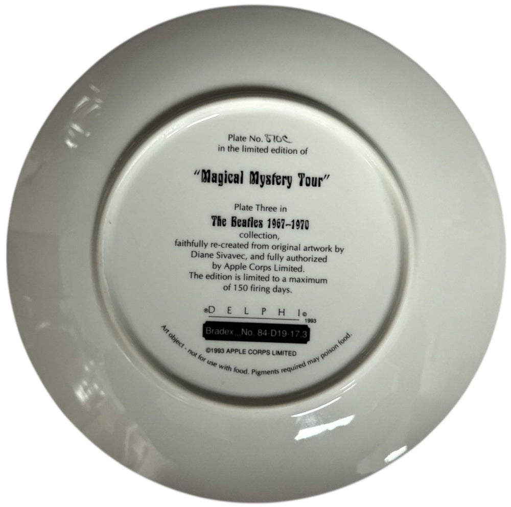 The Beatles Magical Mystery Tour - The Beatles 1967-1970 Plate UK memorabilia BTLMMMA879680
