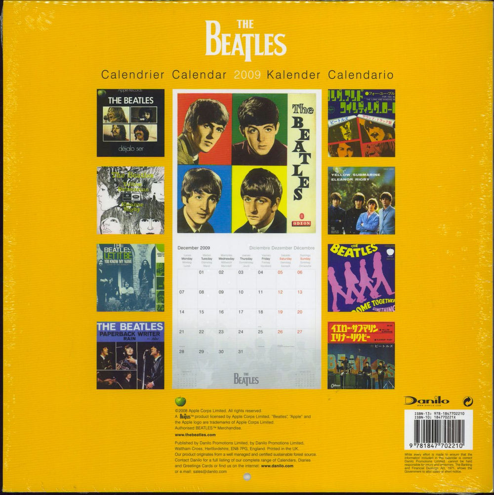 The Beatles Official Calendar 2009 UK calendar 9781847702210