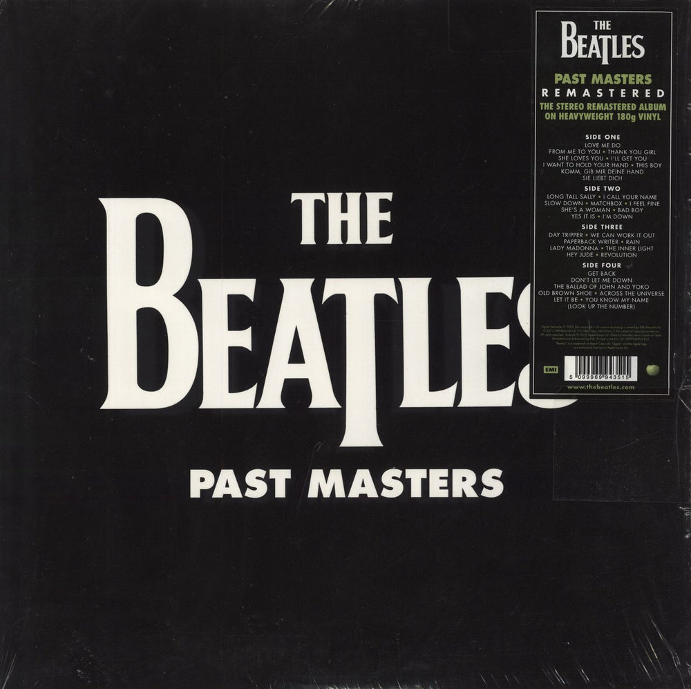 The Beatles Past Masters - 180gm Vinyl - Shrink UK 2-LP vinyl record set (Double LP Album) 5099969943515