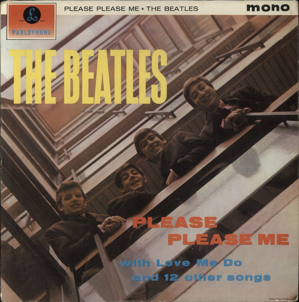 The Beatles Please Please Me - 2nd - VG UK vinyl LP album (LP record) PMC1202