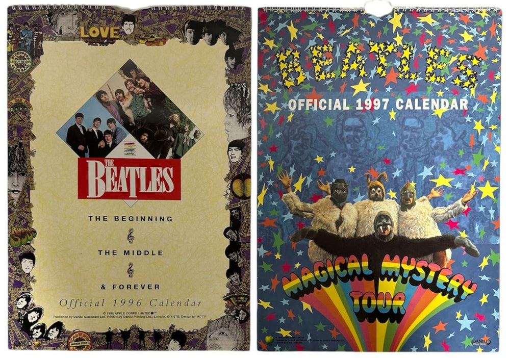 The Beatles Set Of Five 1990s Calendars UK calendar BTLCASE855585