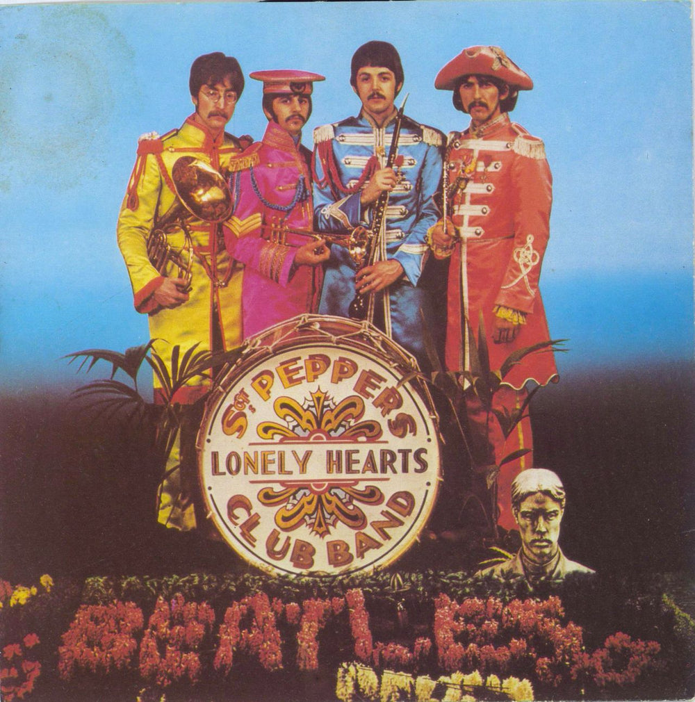 The Beatles Sgt. Peppers Lonely Hearts Club Band + Sleeve Italian 7" vinyl single (7 inch record / 45) 3C006-06843