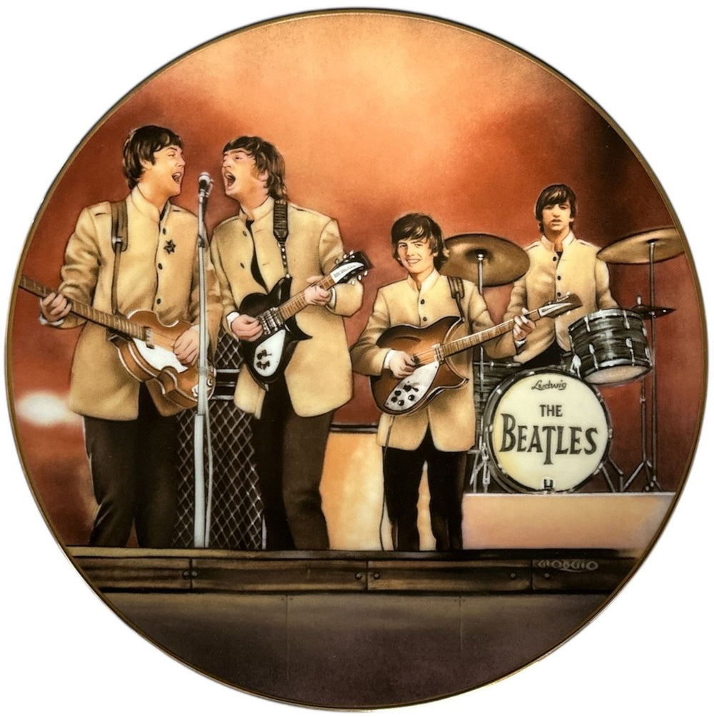 The Beatles Shea Stadium Plate UK memorabilia PLATE