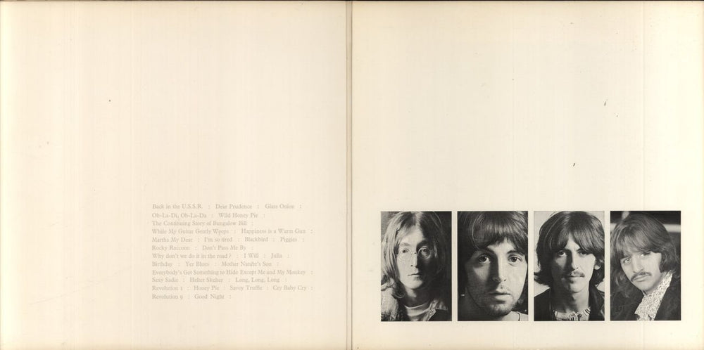 The Beatles The Beatles [White Album] 1st Press Australian 2-LP vinyl record set (Double LP Album)