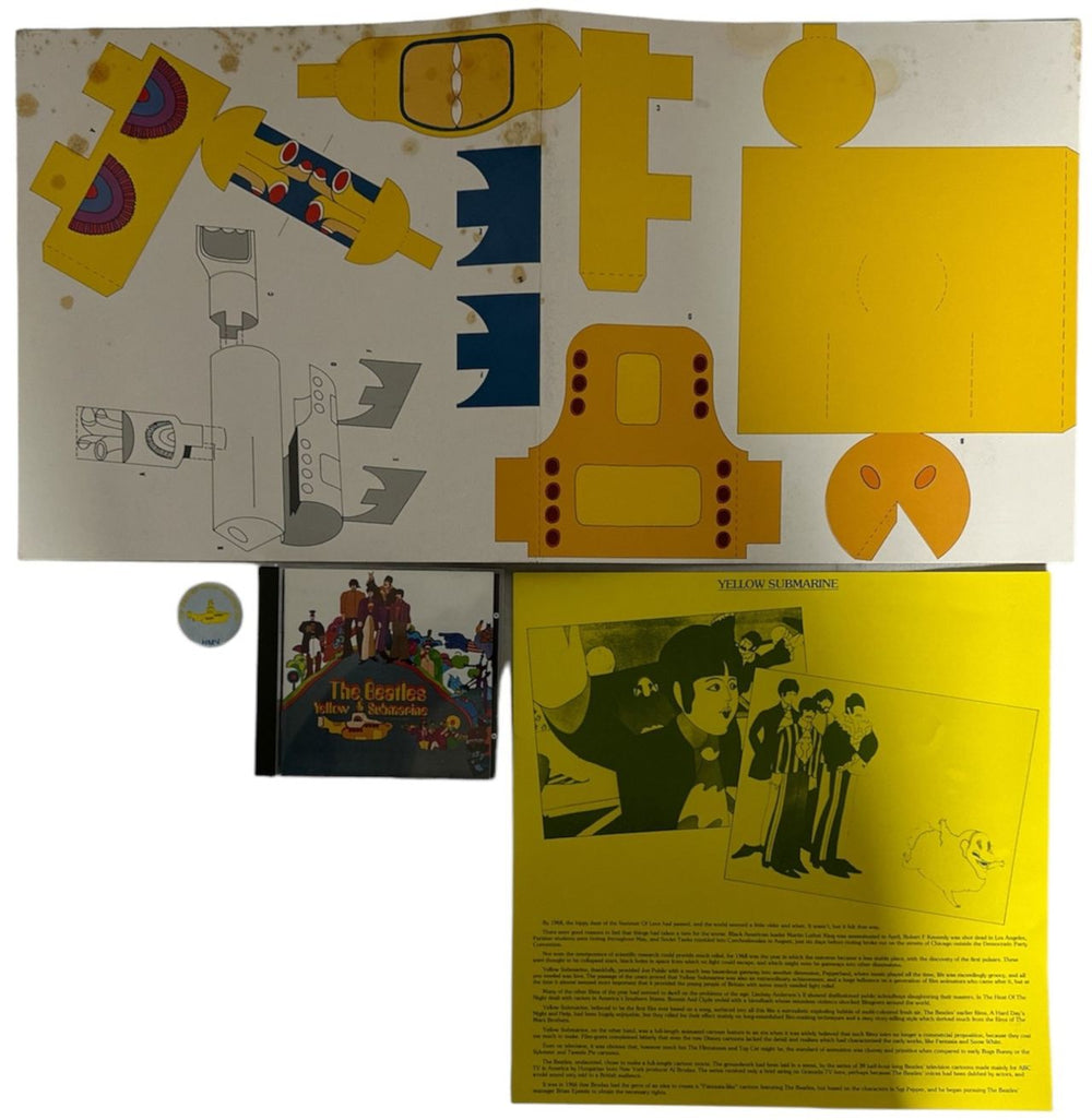 The Beatles Yellow Submarine - VG UK CD Album Box Set BTLDXYE838335