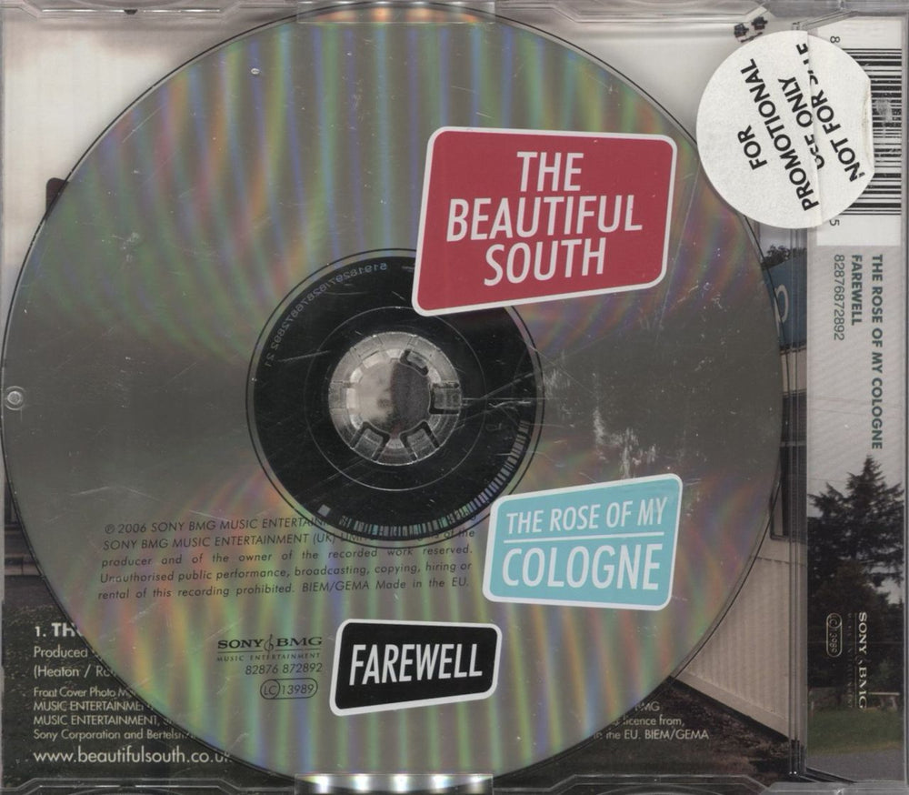 The Beautiful South The Rose Of My Cologne UK CD single (CD5 / 5") 828768728925