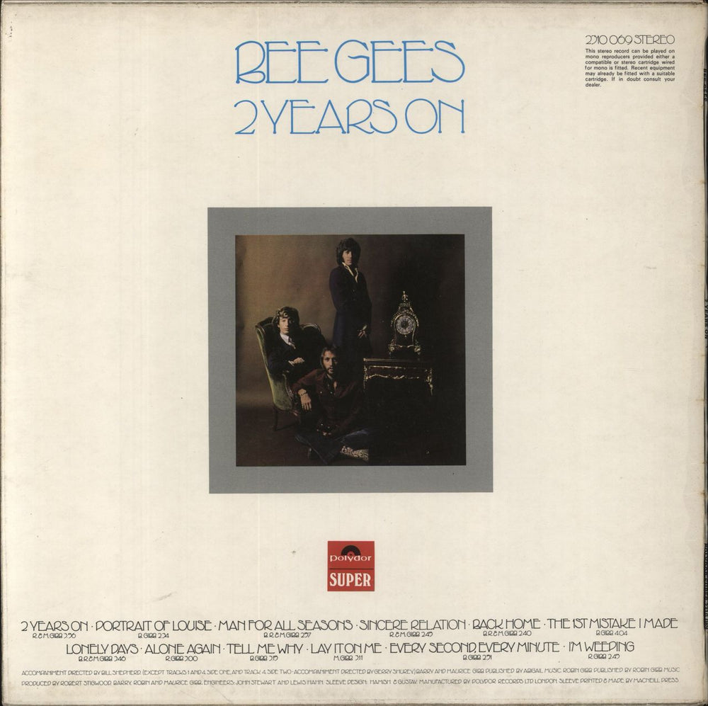 The Bee Gees 2 Years On - EX UK vinyl LP album (LP record)