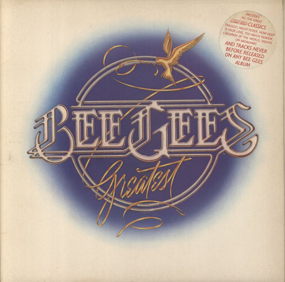 The Bee Gees Bee Gees Greatest - 1st - Hype Stickered UK 2-LP vinyl record set (Double LP Album) RSDX001