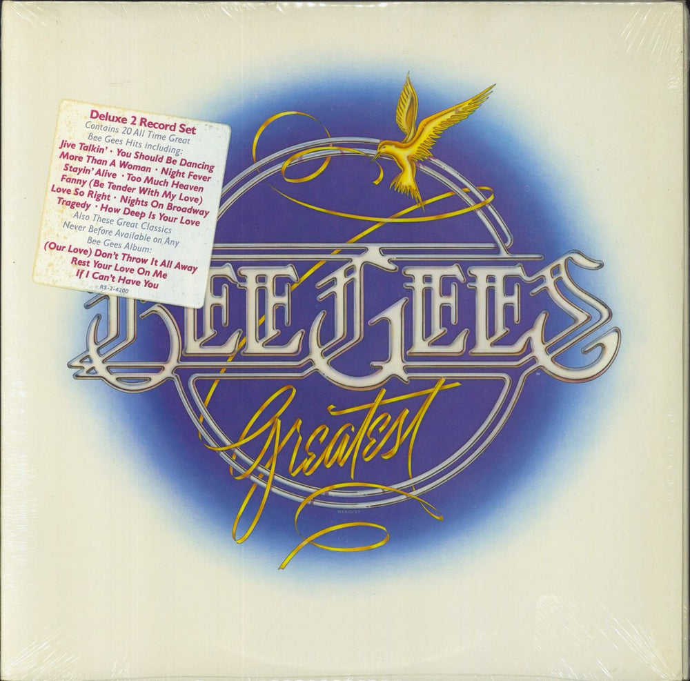 The Bee Gees Greatest - Sealed + Stickered US 2-LP vinyl record set (Double LP Album) RS-2-4200