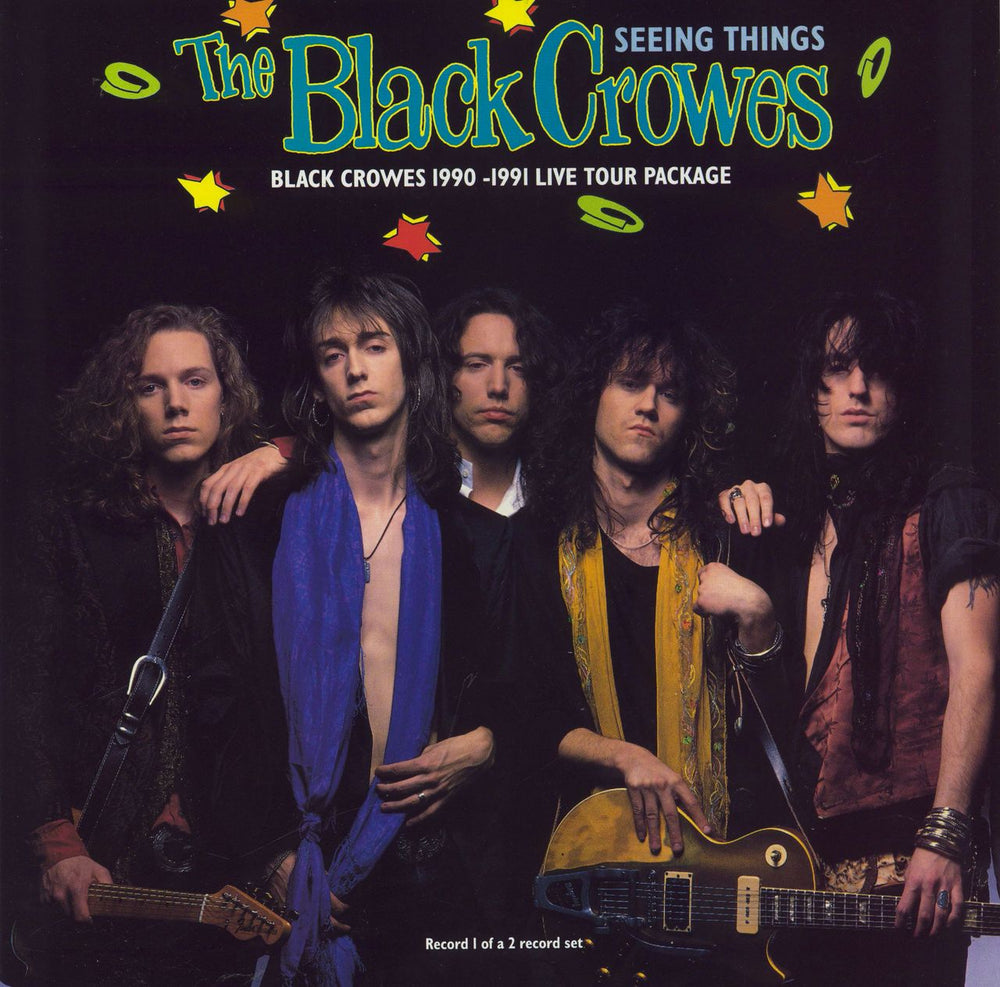 The Black Crowes Seeing Things - 1990-91 Live Tour Package - doublepack UK 12" vinyl single (12 inch record / Maxi-single) DEFAG1312