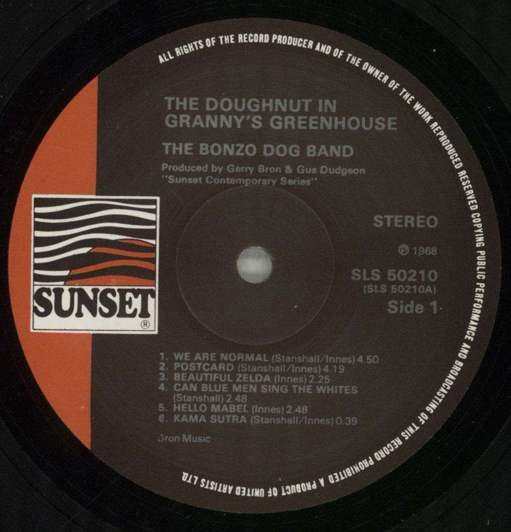 The Bonzo Dog Doo Dah Band The Doughnut In Granny's Greenhouse UK vinyl LP album (LP record) BDBLPTH64331