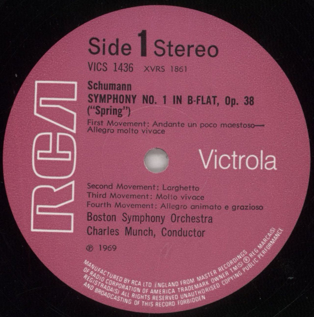The Boston Symphony Orchestra Schumann: Symphony No. 1 "Spring" / Schubert: Symphony No. 2 UK vinyl LP album (LP record) XJ8LPSC848773