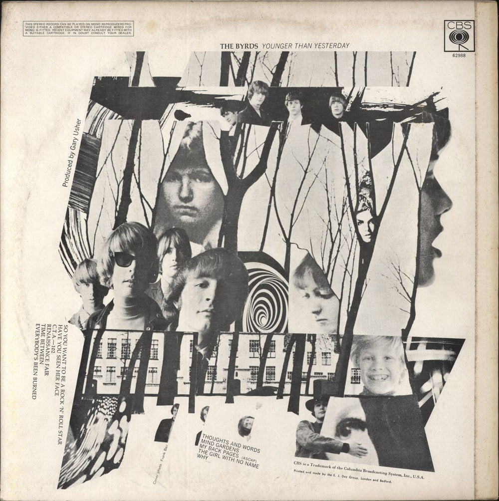 The Byrds Younger Than Yesterday - 2nd Stereo UK vinyl LP album (LP record)