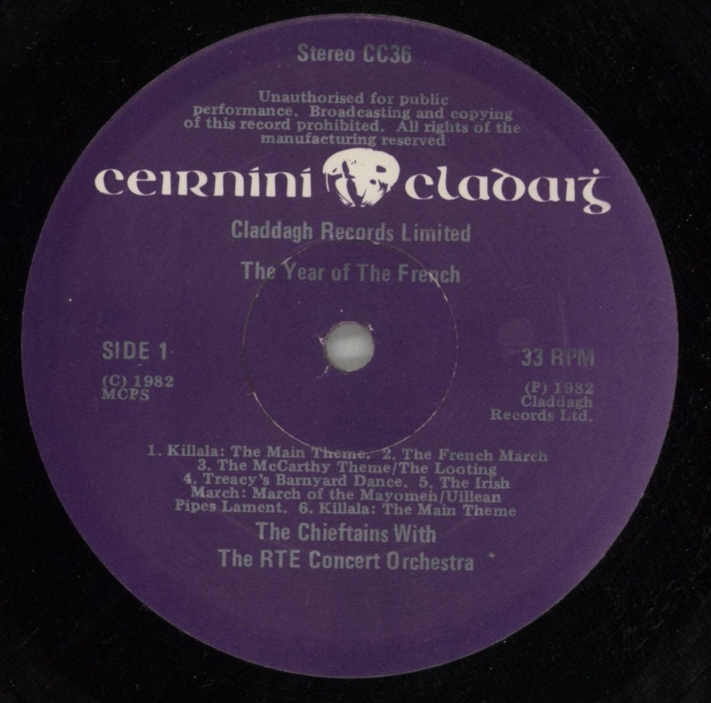 The Chieftains The Year Of The French Irish vinyl LP album (LP record) TCFLPTH606586